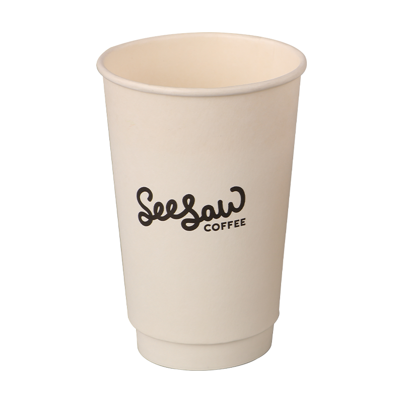 Gobelets en papier pour boissons chaudes à double paroi à motifs de 20 oz