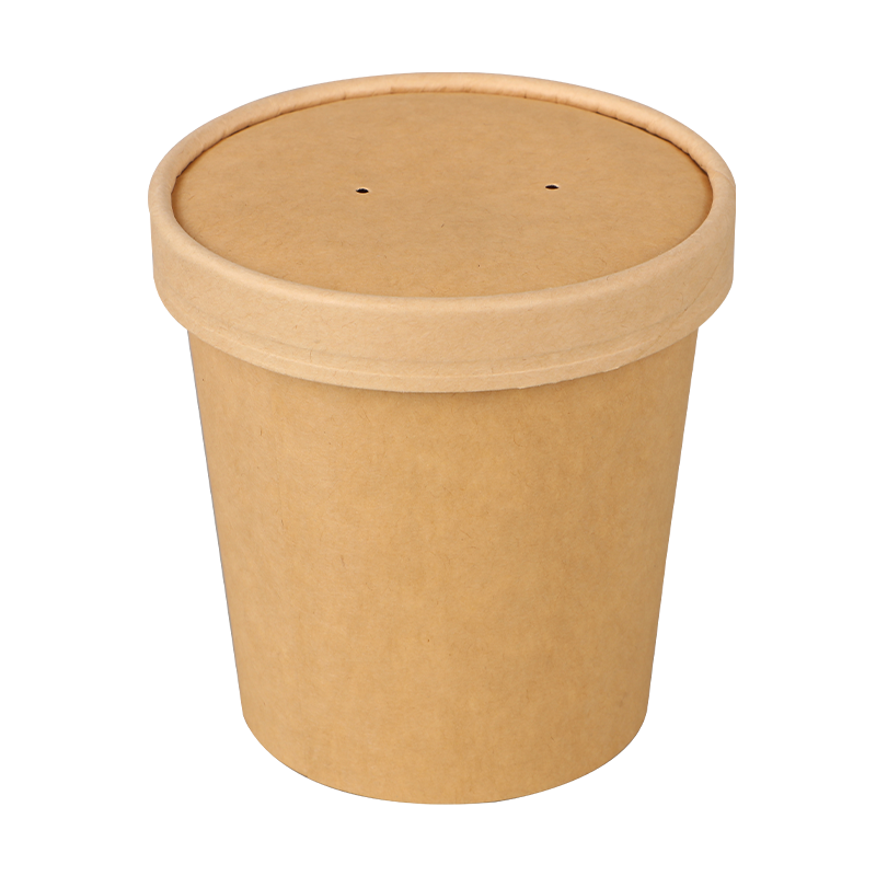 Tasse à soupe en papier à bords roulés de 12 oz