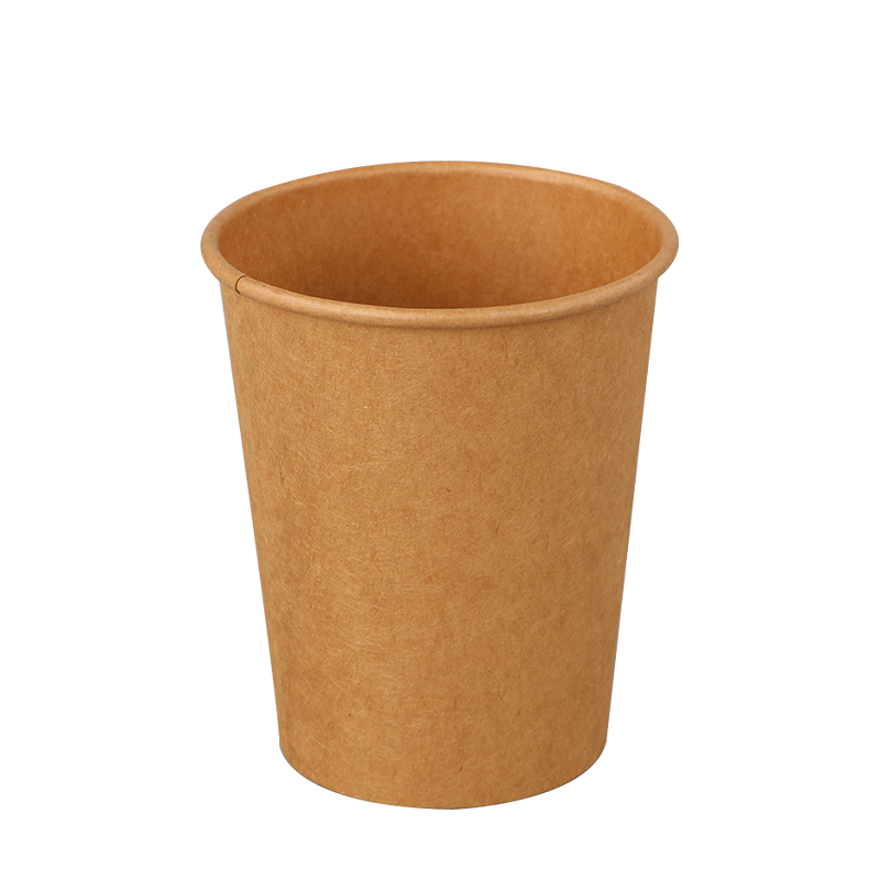 Gobelet en papier kraft marron à paroi simple de 12 oz