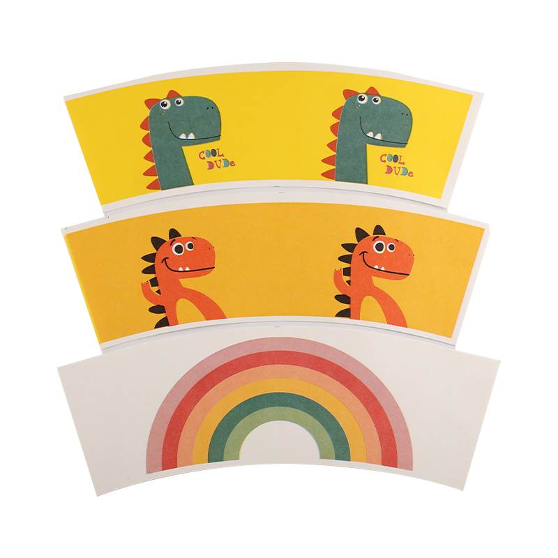 Gabarit de découpe de gobelet en papier pour boissons froides revêtue doublement de PE